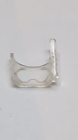 Minifigur, Taucherbrille mit Visier transparent weiß