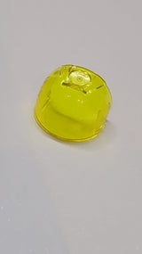 Minifigur, großes Visier mit trapezförmigem Bereich oben transparent gelb