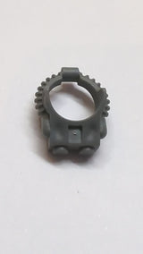 Minifigur Feuerwehrhelm Atemschlauch neudunkelgrau