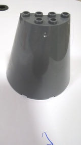 NEU Kegel halb 8 x 4 x 6 neudunkelgrau