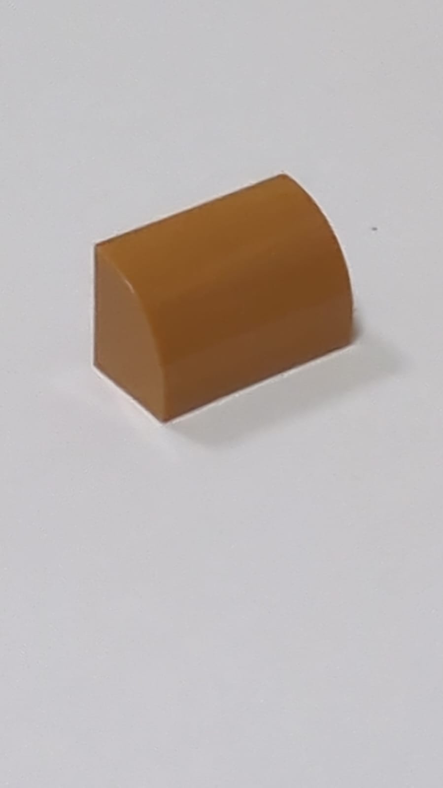 NEU modifizierter Stein, gebogen 1 x 2 x 1 nougat (medium)