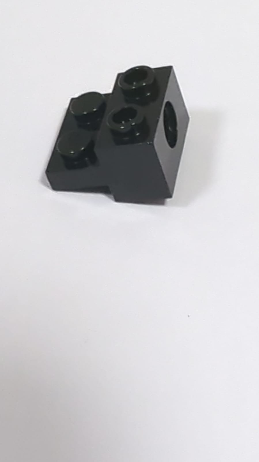 NEU Technik Stein modifiziert 1 x 2 mit Loch und 1 x 2 Platte schwarz