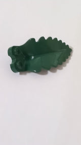 NEU Pflanzenplatte, Rund 1 x 2 mit gebogenem, aufrechtem Blatt dunkelgrün