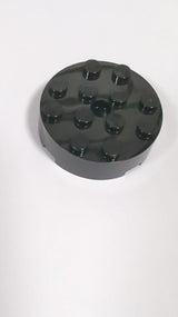 NEU Stein Rund 4 x 4 mit Loch schwarz