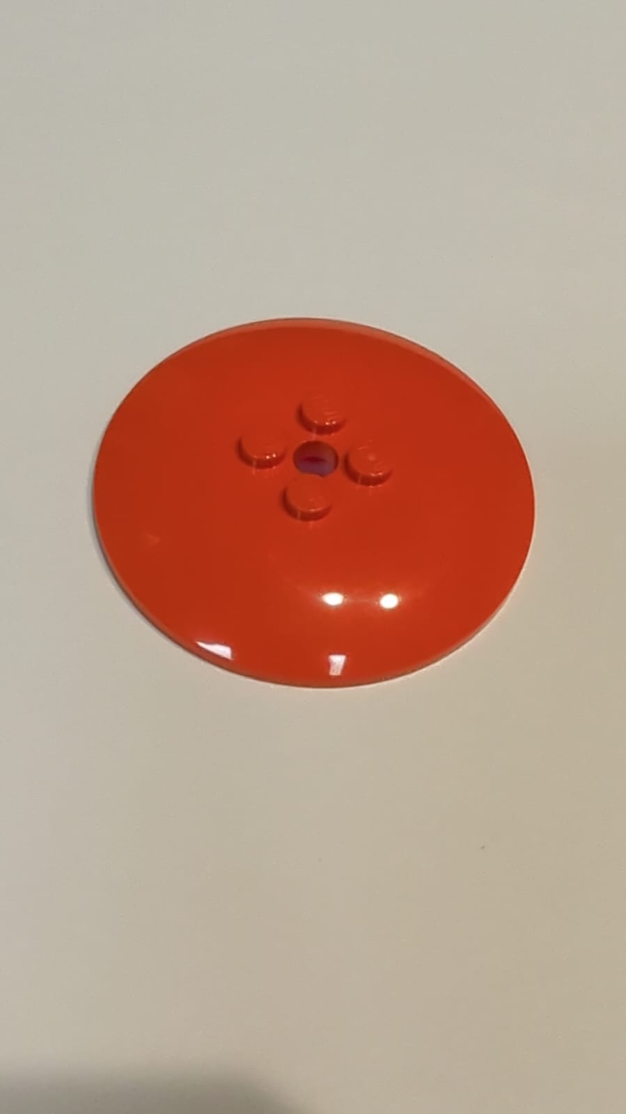 NEU Schüssel 6 x 6 umgekehrt (Radar) - feste Noppen rotorange