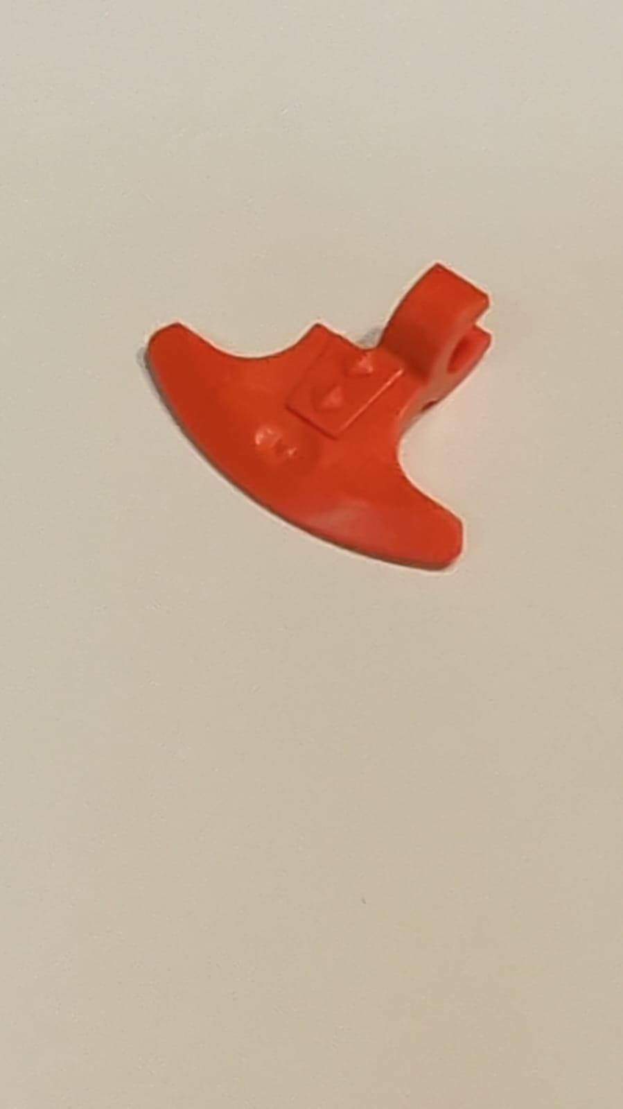 NEU Minifigur Axt-Kopf mit Clip rotorange