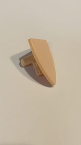 NEU Minifigure, Schild Triangular nougat (hell)