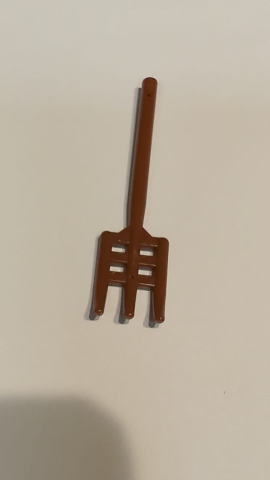 NEU Minifigur, Werkzeug Heugabel - Griff mit flachem Ende, neubraun