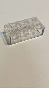 NEU Stein 2 x 4 transparent weiß