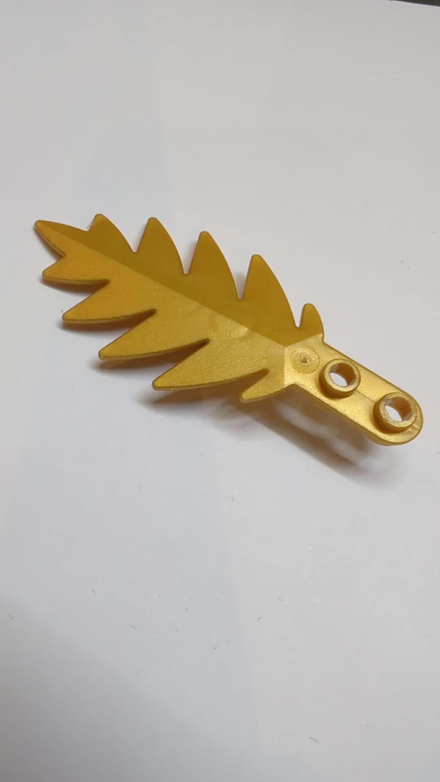 8x3 Palmenblatt klein pearlgold