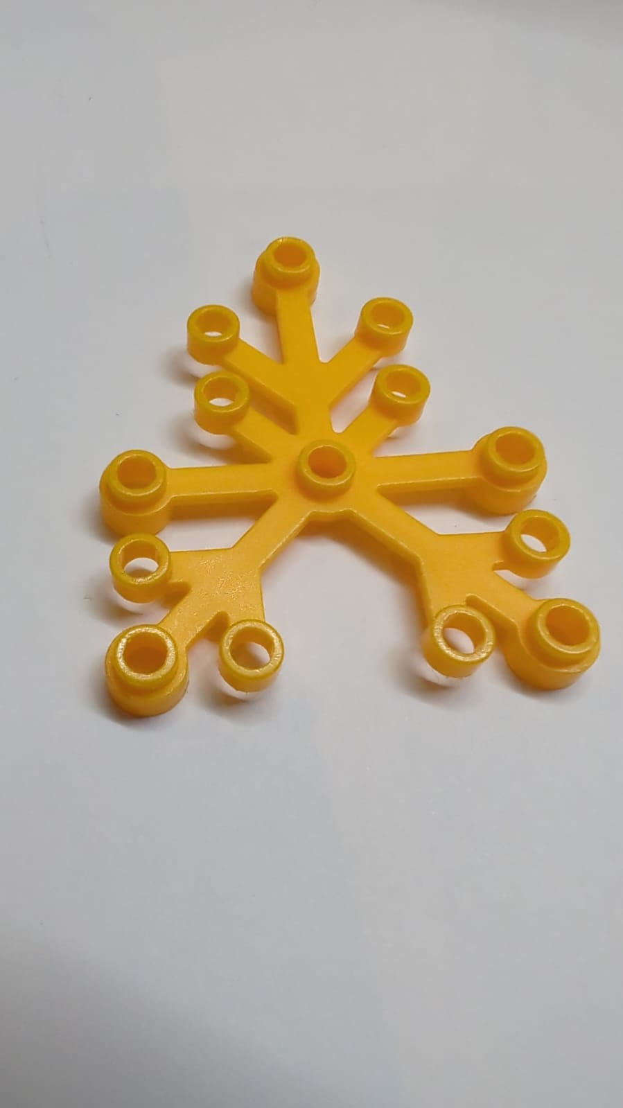 6x5 Pflanzenblätter Zweig hellorange