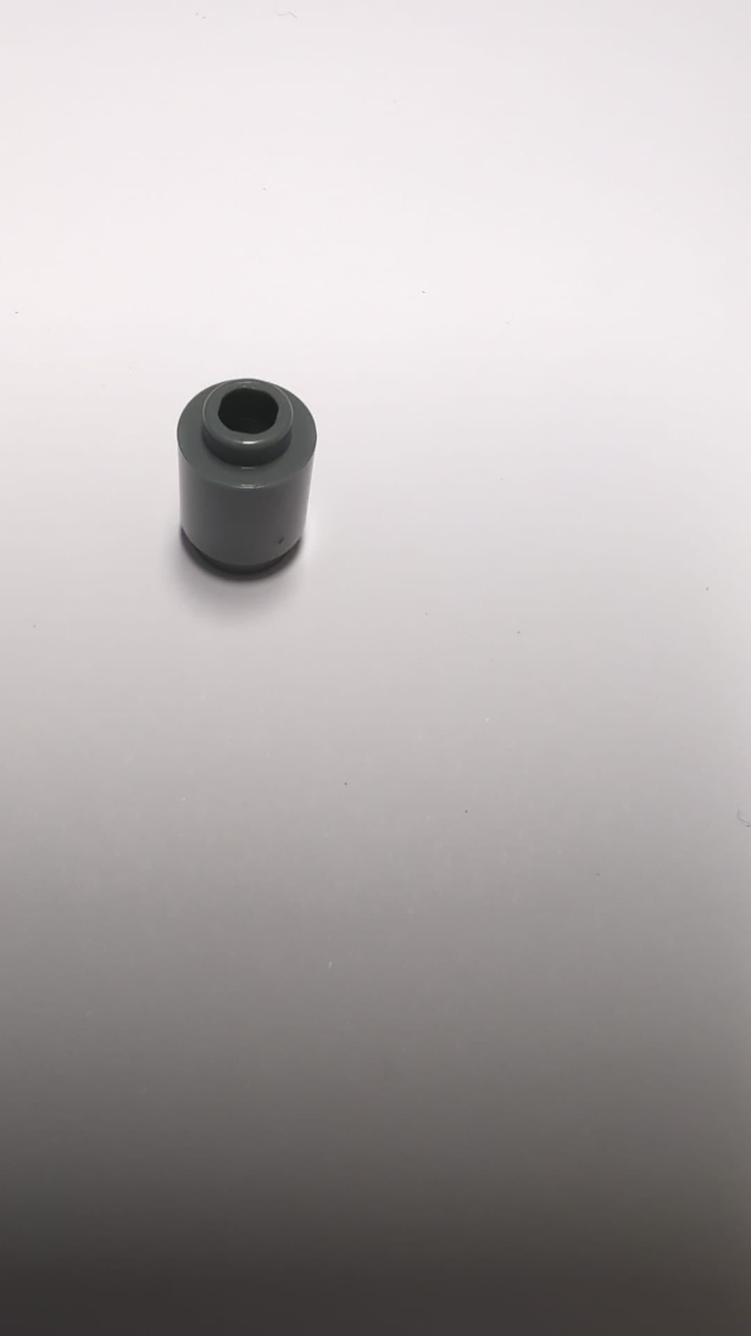 NEU Stein, rund  1 x 1 neudunkelgrau