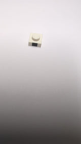 NEU Plate 1 x 1 with Black Square Pattern weiß white