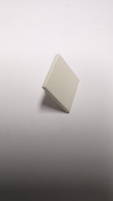 NEU Strassenschild 2x2 Quadrat mit offenem O-Clip weiß
