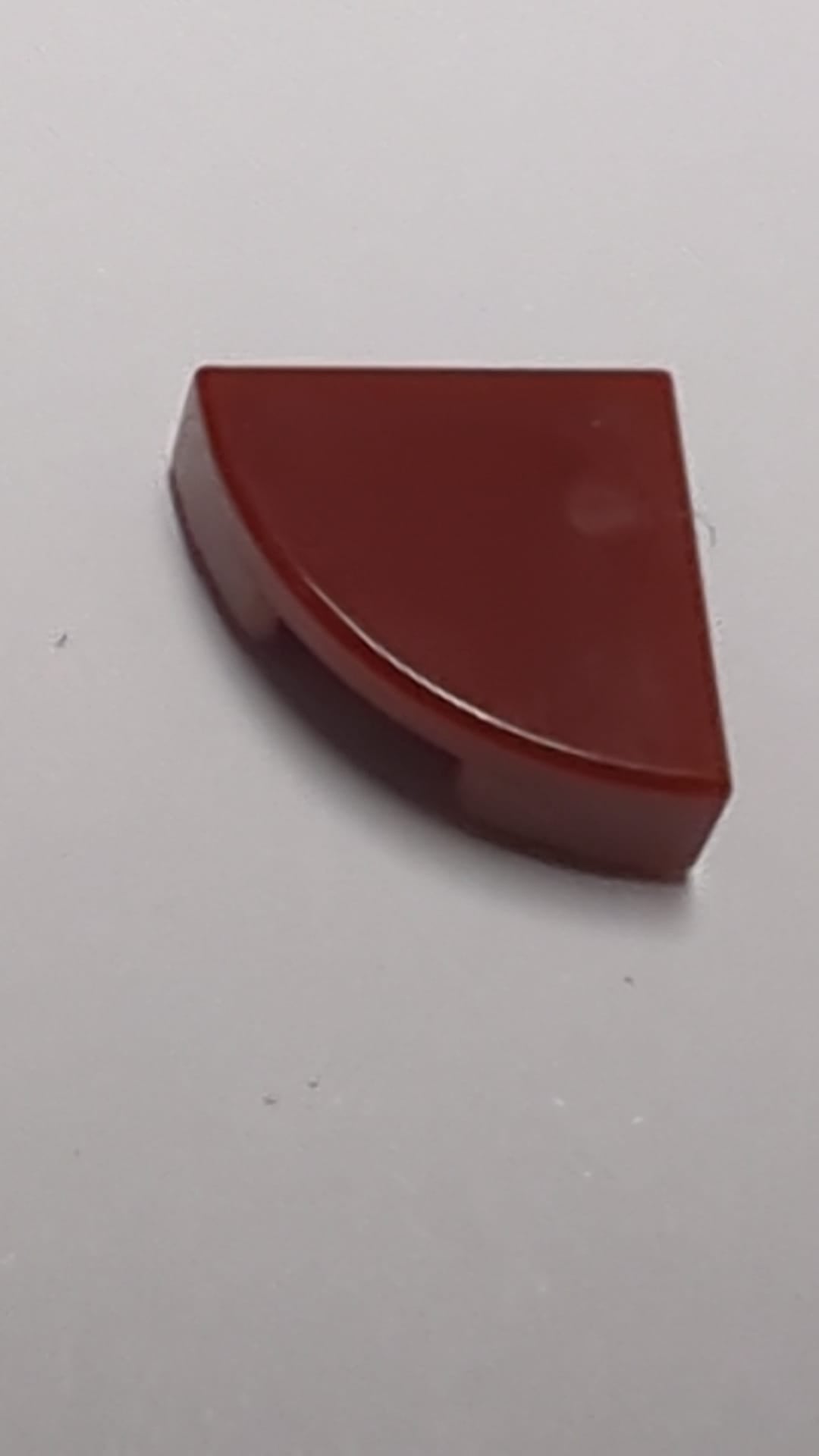 NEU Fliese, Rund 1 x 1 Viertel dunkelrot