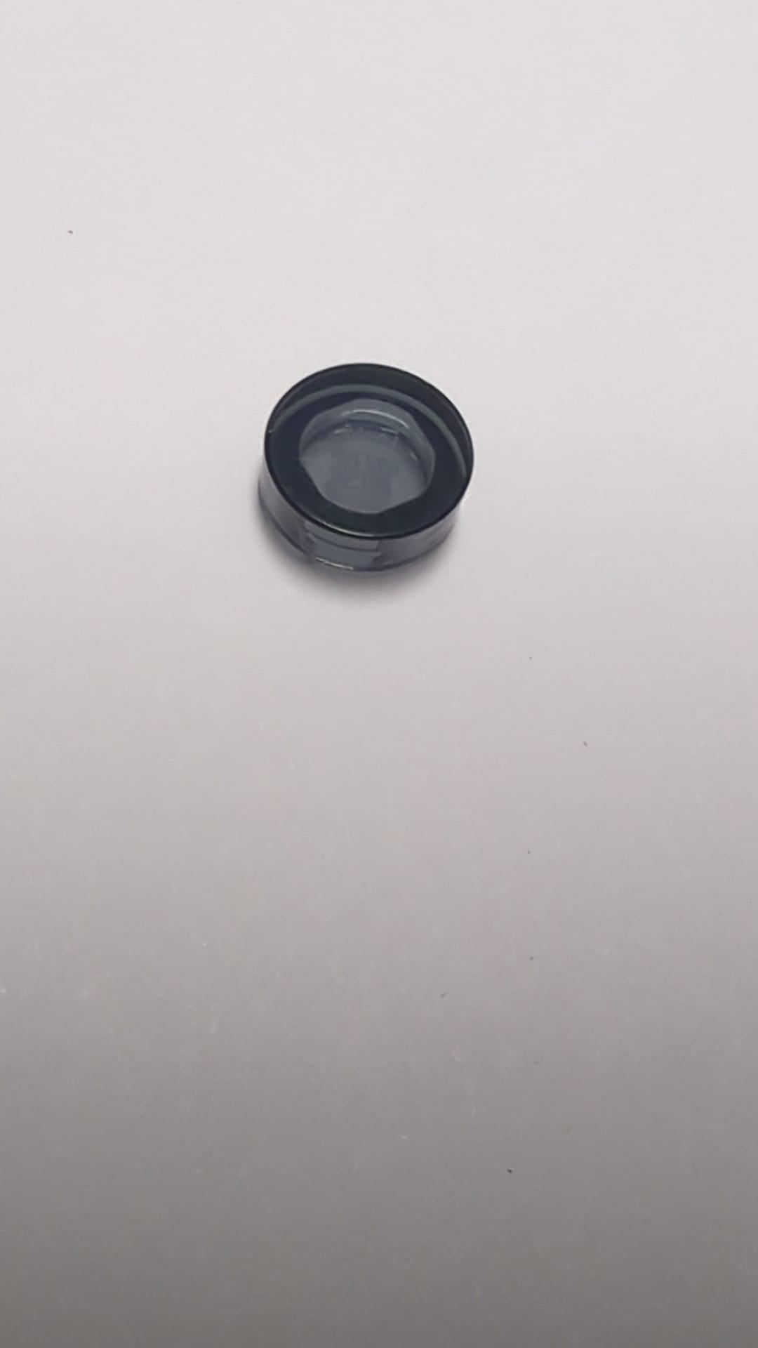 NEU Fliese, rund 1 x 1 transparent schwarz (neu)