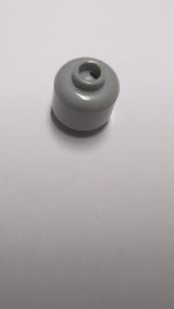 NEU Minifigur, Kopf (Plain), neuhellgrau