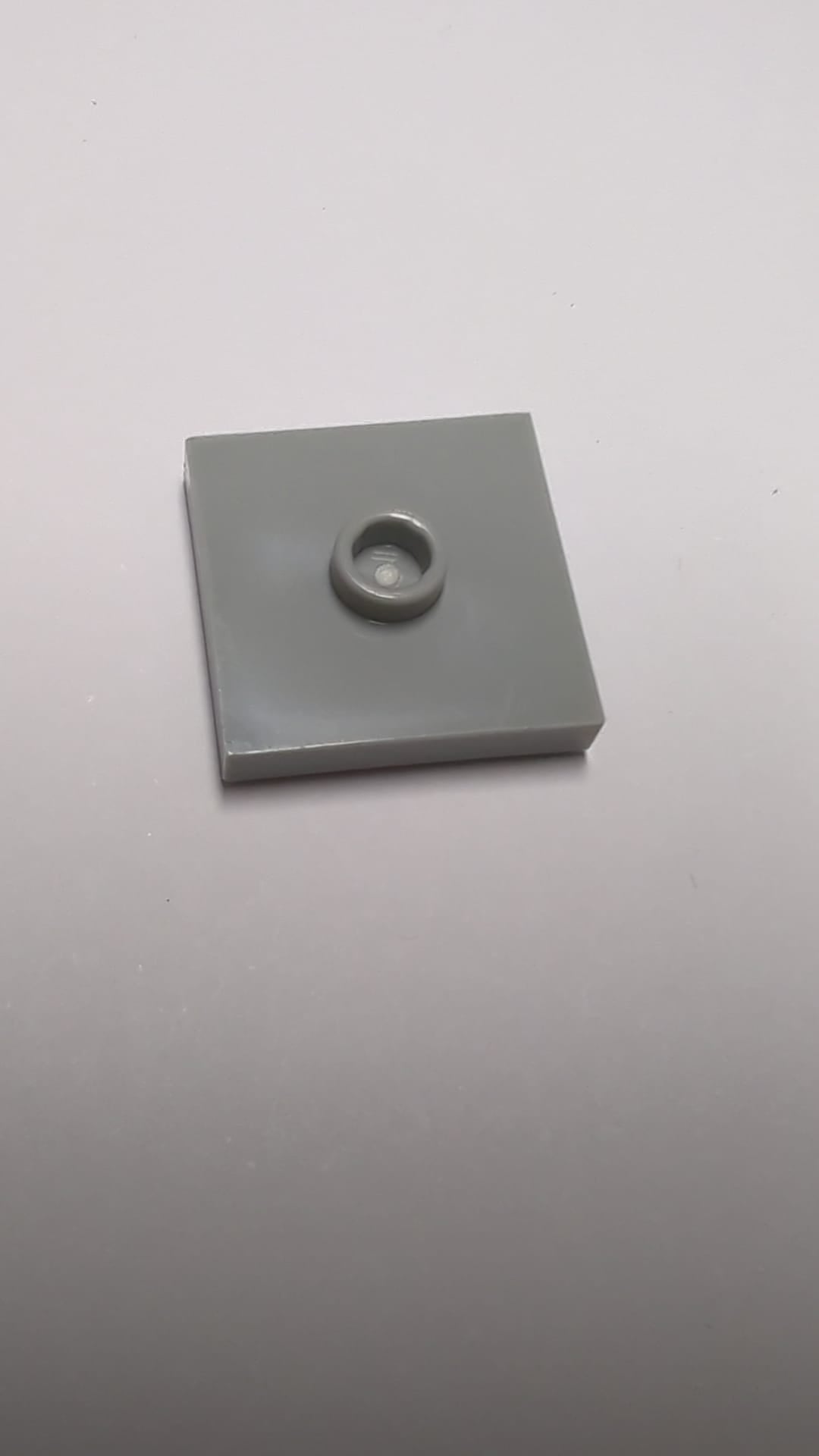 NEU Plate, Modified 2x2 with Groove and 1 Stud in Center (Jumper) neuhellgrau light bluish gray