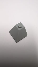 NEU 2 x 2 Dachstein Ecke 45° außen neuhellgrau