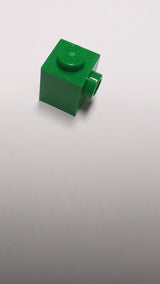 NEU Stein modifiziert 1 x 1 mit Noppe an einer Seite grün