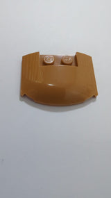 NEU Bogenstein 3 x 4 x 2/3 dreifach gebogen nougat (medium)