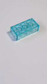 NEU Stein 2 x 4 transparent hellblau