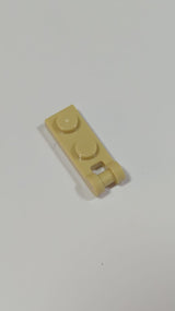 NEU Platte modifiziert 1 x 2 mit Griff am Ende beige