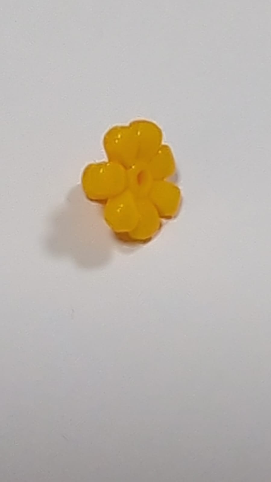 NEU 1 x 1 Blüte Blumenrand Rundplatte 7fach hellorange