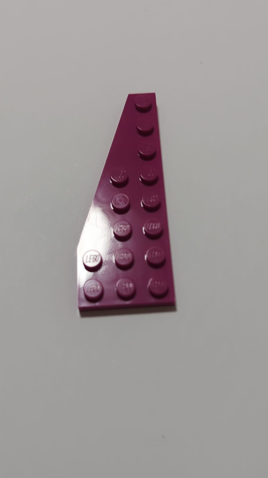 NEU Platte modifiziert, Flügel 8 x 3 Pentagonal links magenta