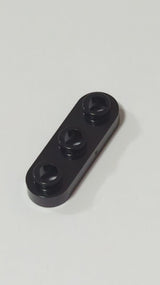 NEU Platte, rund 1 x 3 mit 2 offenen Noppen schwarz