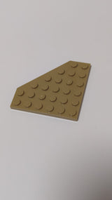 NEU Dreieckplatte/Flügel Platte 6 x 6 abgeschnittene Ecke dunkelbeige