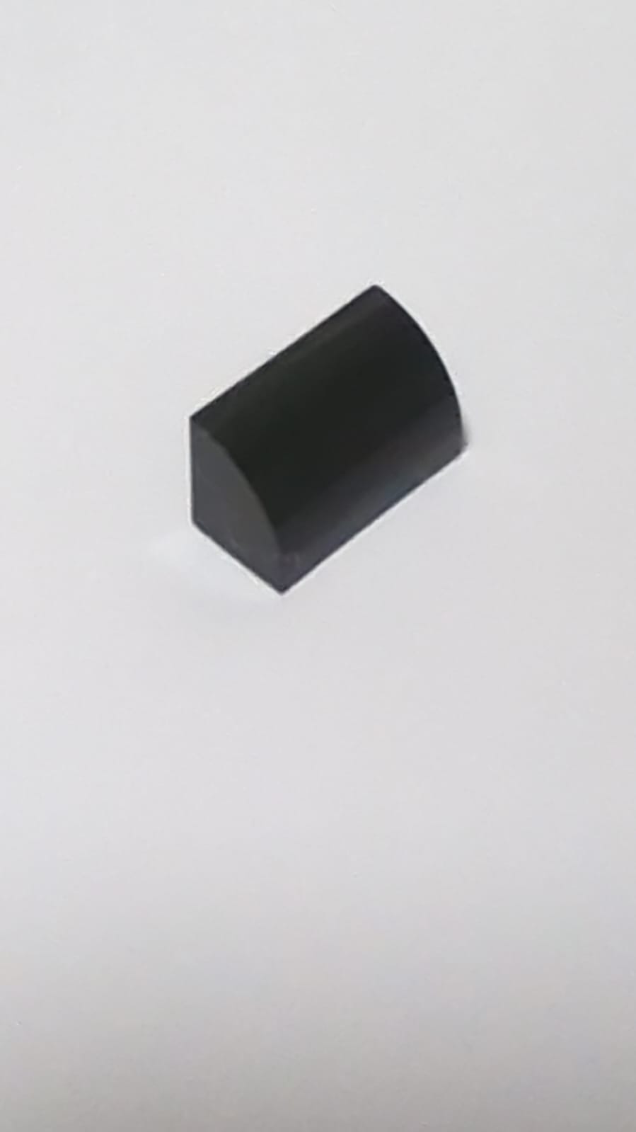 NEU modifizierter Stein, gebogen 1 x 2 x 1 schwarz
