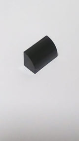 NEU modifizierter Stein, gebogen 1 x 2 x 1 schwarz