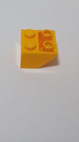 NEU Schräge, invert 45 2 x 2 mit flachem unteren Stift hellorange