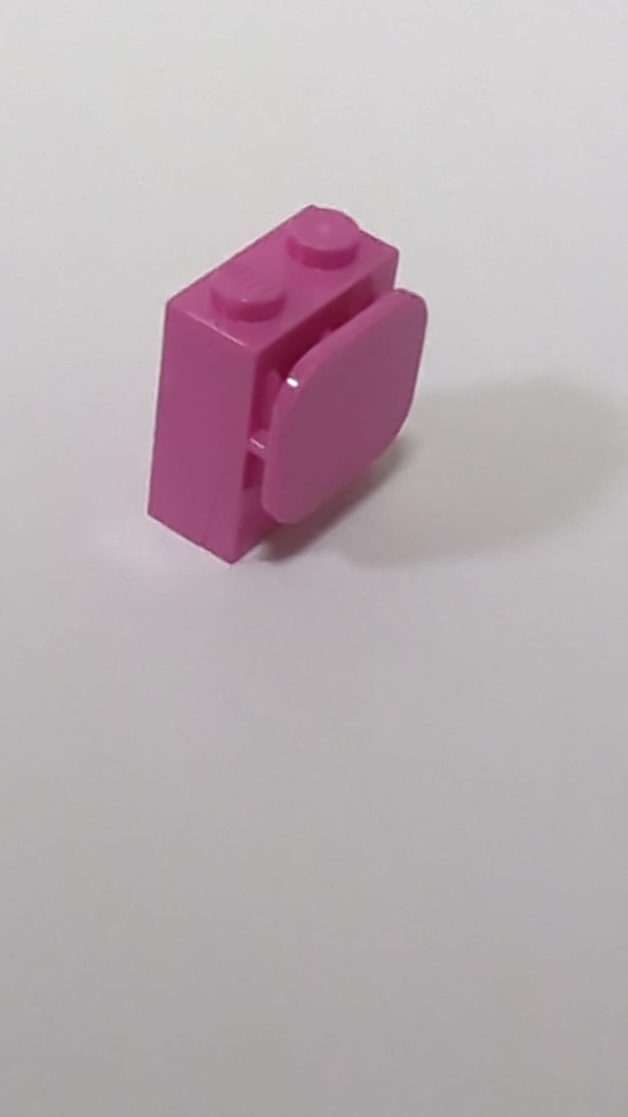 NEU Baustein, Modifiziert 1 x 2 x 2 mit Papier-/Fotohalter knallpink