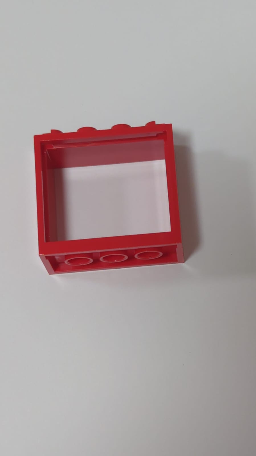 NEU Fenster 2 x 4 x 3 - Hohle Noppen rot