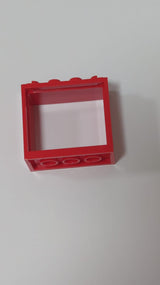 NEU Fenster 2 x 4 x 3 - Hohle Noppen rot