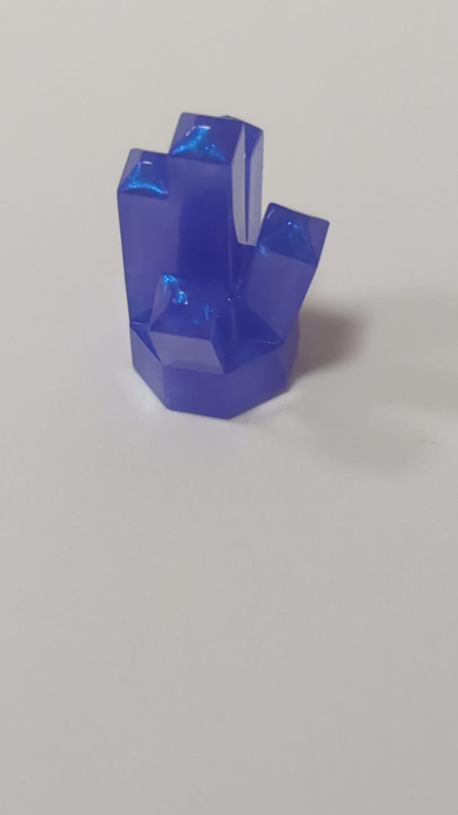 NEU Fels Kristall mit 5 Spitzen 1 x 1 satin transparent purple