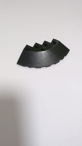 NEU Schrägstein runde Ecke 6 x 6 33 Kante, Facettenschnitt-Aussparung schwarz