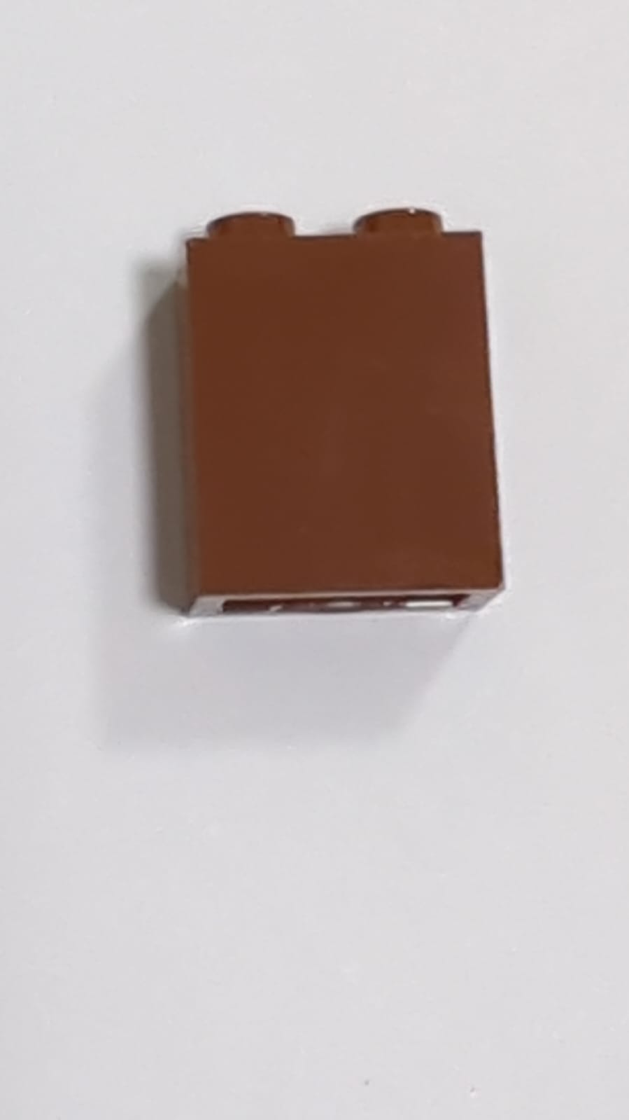 NEU Brick 1 x 2 x 2 with Inside Stud Holder neubraun reddish brown