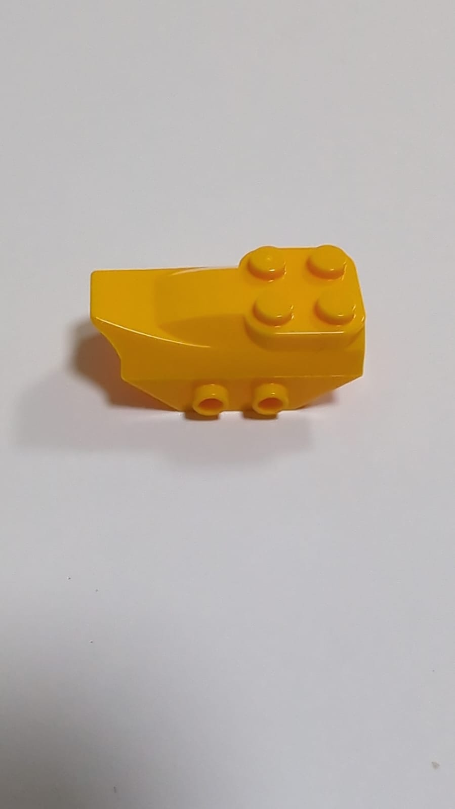 NEU Bogenstein 4 x 2 mit 4 Noppen oben, je 2 Noppen an den Seiten, Flügelende hellorange