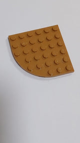 NEU Platte, runde Ecken 6 x 6 nougat (medium)