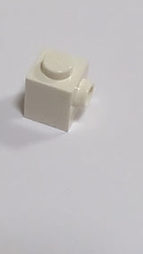 NEU Brick, Modified 1 x 1 with Stud on Side weiss white