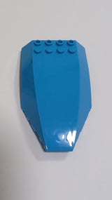 NEU Windschutzscheibe 10 x 6 x 2 gebogen dunkelazur