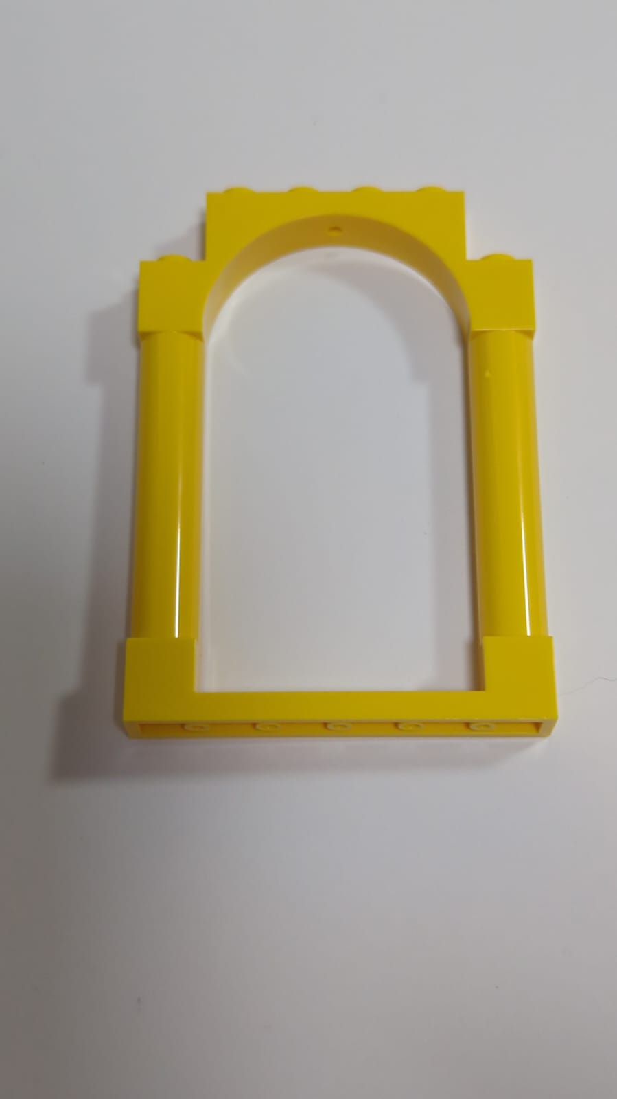 NEU Tür, Rahmen 1 x 6 x 7 gewölbt mit Einkerbungen und abgerundeten Säulen gelb