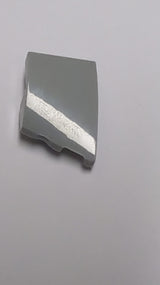 NEU Bogenstein 3 x 2 rechts, keine Noppen neuhellgrau