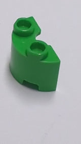 NEU Zylinder halb 1 x 2 x 1 mediumgrün