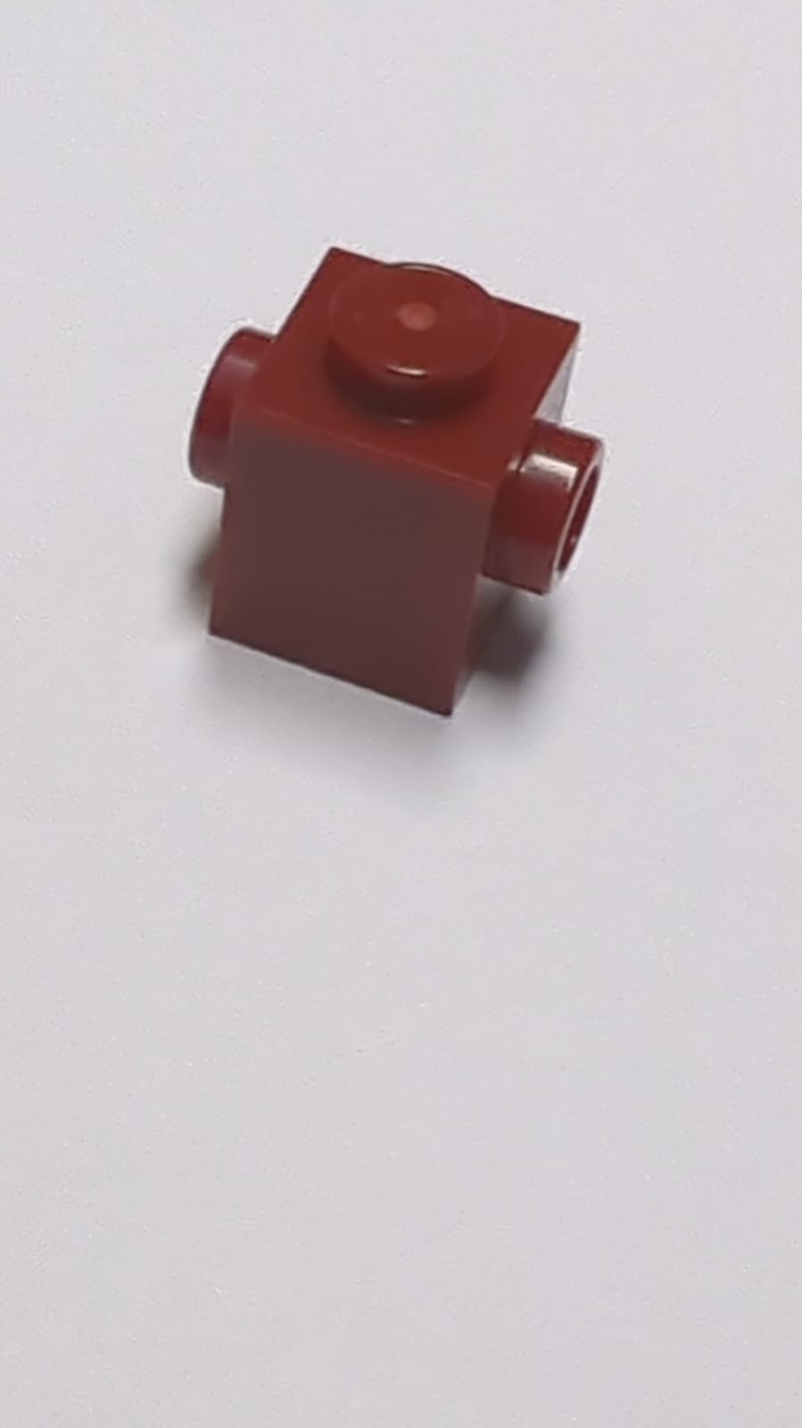 NEU Stein modifiziert 1 x 1 mit 2 Noppen gegenüber dunkelrot