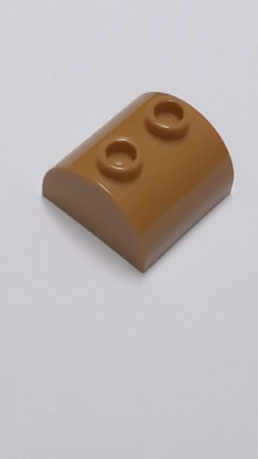 NEU Bogenstein 2 x 2 x 1 doppelt mit 2 Noppen nougat (medium)