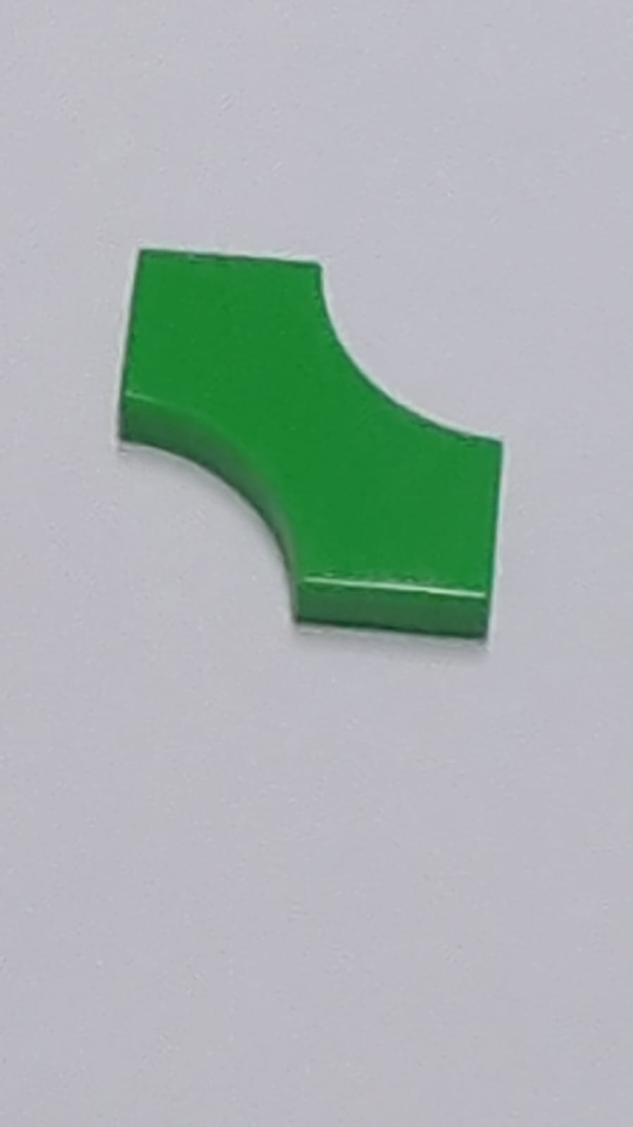 NEU Fliese, modifiziert 2 x 2 mit 2 gebogenen 1 x 1 Ausschnitten, Doppelpfeil mediumgrün (grasgrün)